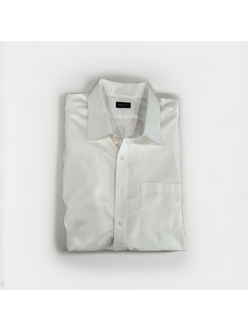 PROPER CLOTH MENS WHITE OXFORD DRESS SHIRT NECK 20 / 35.8 3XL VGC FRENCH CUFF